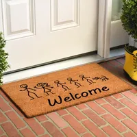Calloway Mills Stick Family Outdoor Rectangular Doormat