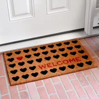 Calloway Mills Heart Welcome Outdoor Rectangular Doormats