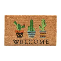 Calloway Mills Cactus Welcome Outdoor Rectangular Doormat