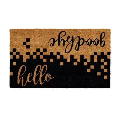 Calloway Mills Hello/Goodbye Outdoor Rectangular Doormat