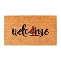 Calloway Mills Welcome Ladybug Outdoor Rectangular Doormat