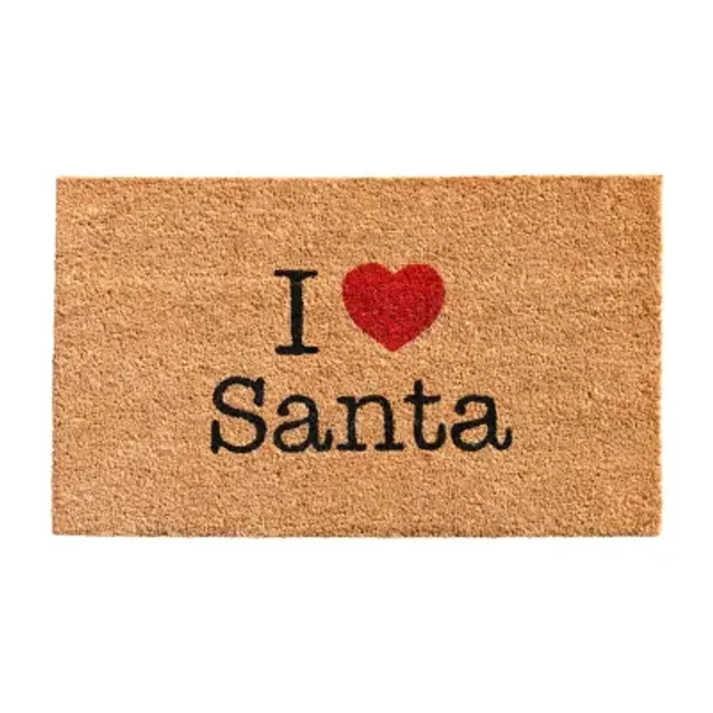Calloway Mills Love Santa Outdoor Rectangular Doormat | Alexandria Mall