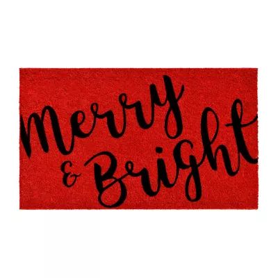 Calloway Mills Merry And Bright Outdoor Rectangular Doormat