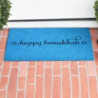 Calloway Mills Happy Hanukkah Outdoor Rectangular Doormats