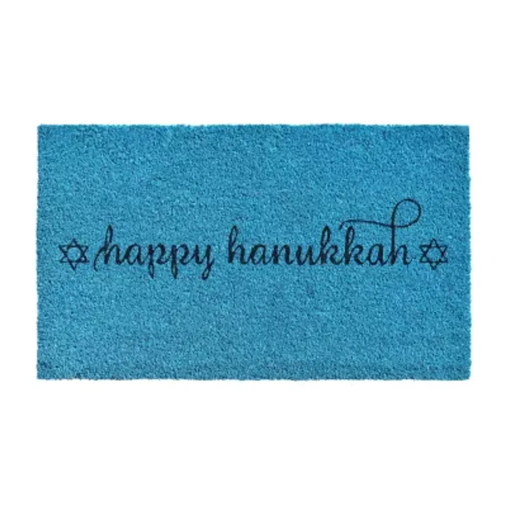 Calloway Mills Happy Hanukkah Outdoor Rectangular Doormat