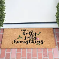 Calloway Mills Holly Jolly Outdoor Rectangular Doormat