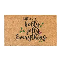 Calloway Mills Holly Jolly Outdoor Rectangular Doormat