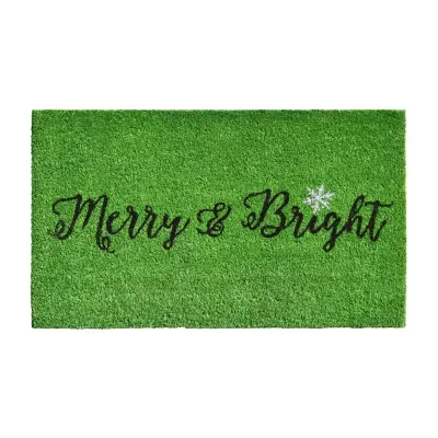Calloway Mills Merry And Bright Outdoor Rectangular Doormat