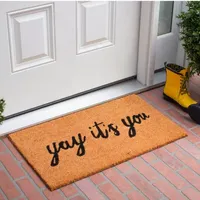 Yay It's You Rectangular Outdoor Doormat
