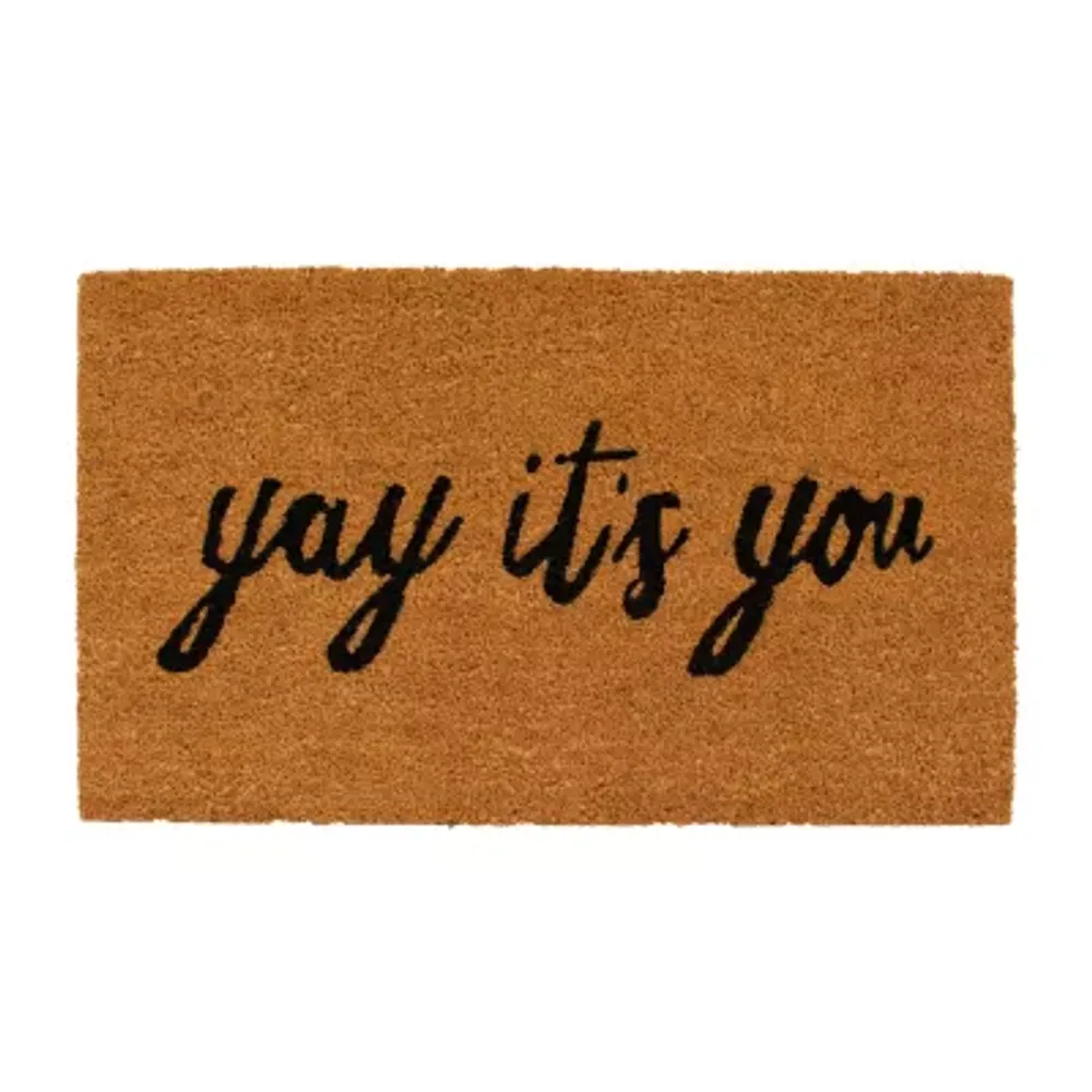 Yay It's You Rectangular Outdoor Doormat