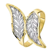 10K Two Tone Gold Filigree Fashion Ring