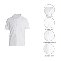 St. John's Bay Premium Stretch Mens Classic Fit Short Sleeve Polo Shirt