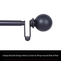 Sun Zero Blackout Philip Wrap Around Curtain Rod