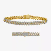10K Gold 8 1/2 Inch Link Chain Bracelet