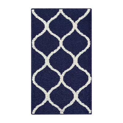Maples Lattice Washable Skid Resistant Indoor Rectangular Accent Rug