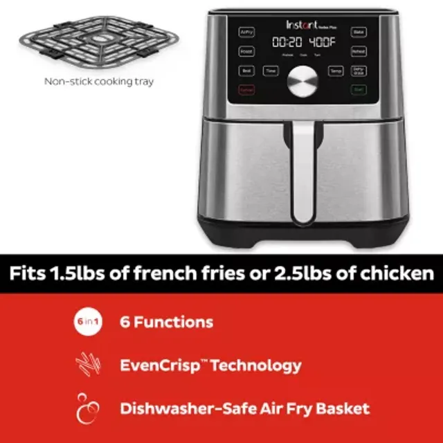 Instant Vortex™ Plus 6-quart Stainless Steel Air Fryer 140-3089-01, Color:  Stainless Steel - JCPenney