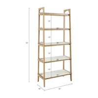 Madison Park Avalon 5-Shelf Standard Bookshelf