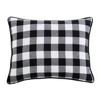 Eddie Bauer Cabin Plaid Bear Rectangular Throw Pillow