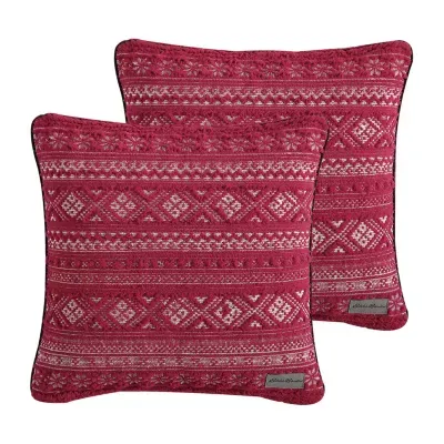 Eddie Bauer Classic Fair Isle 2-pc. Throw Pillow Cover