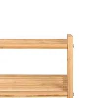 Home Expressions -Shelf Bamboo Shoe Rack