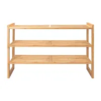 Home Expressions 3-Shelf Bamboo Shoe Racks