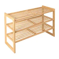 Home Expressions 3-Shelf Bamboo Shoe Racks