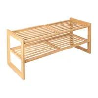 Home Expressions 2-Shelf Bamboo Shoe Racks