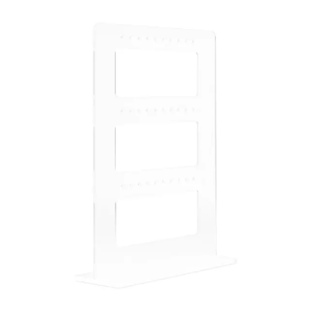 Home Expressions Acrylic Earring Jewelry Organizer, Color: White