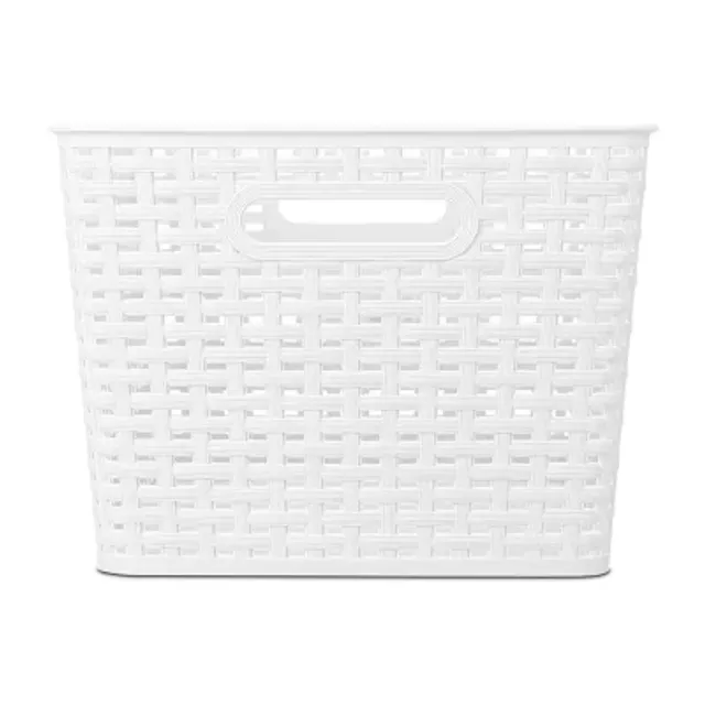 Home Expressions Large Durable Plastic Weave Storage Bin - JCPenney