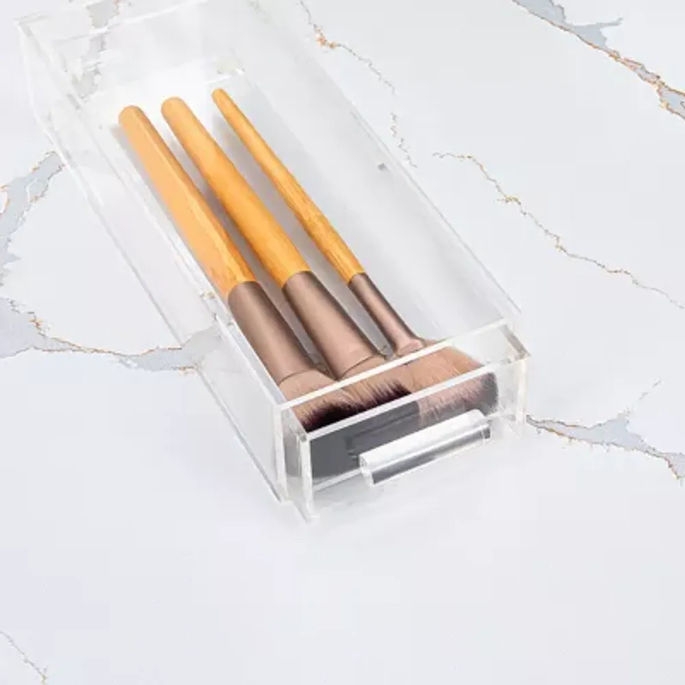 Home Expressions Small Acrylic Makeup 1-Drawer Single Compartment Drawer Storage