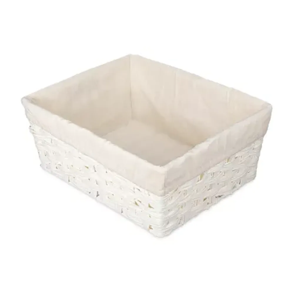 Home Expressions Medium Woven With Liner Storage Bin
