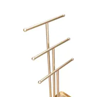 Home Expressions Gold Metal Necklace Jewelry Stands