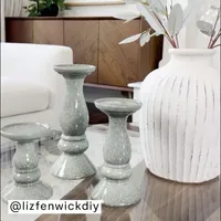 Linden Street Ceramic Pillar Candle Holder Collection