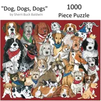 Hart Puzzles Dogs, Dogs, Dogs By Sherri Buck Baldwin, 24 X 30 1000 Piece Puzzle