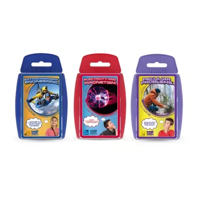 Top Trumps Usa Inc. Engineering; Electricity And Magnetism; Peculliar Problems Quiz Game Set  Tt-Ast Stem 60-pc. Card Game