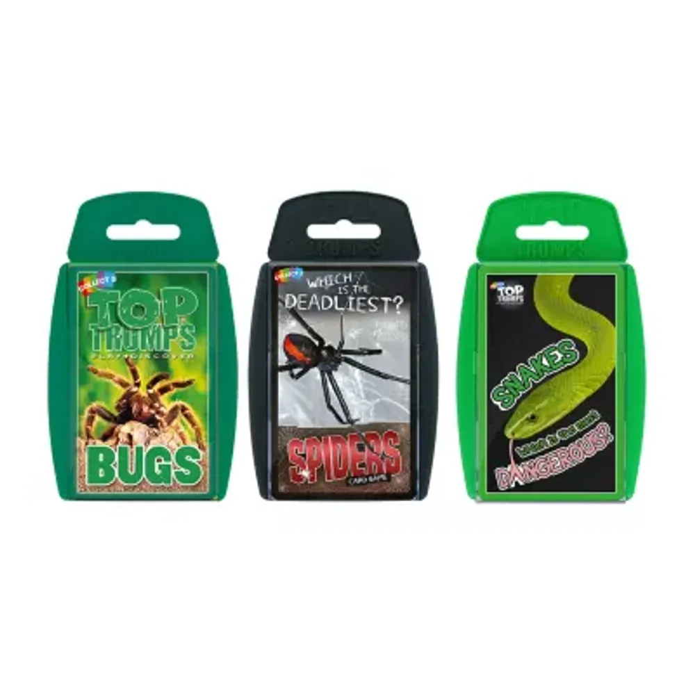 Top Trumps Usa Inc. Bundle Card Game Bundle - Creepy & Crawley (Bugs; Spiders; Snakes) 60-pc. Card Game