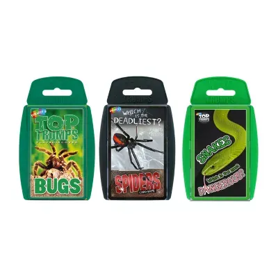 Top Trumps Usa Inc. Bundle Card Game Bundle - Creepy & Crawley (Bugs; Spiders; Snakes) 60-pc. Card Game