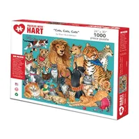 Hart Puzzles Cats, Cats, Cats By Sherri Buck Baldwin, 24 X 30 1000 Piece Puzzle