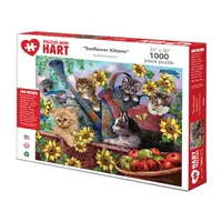 Hart Puzzles Sunflower Kittens By Bob Giordano, 24 X 30 1000 Piece Puzzle