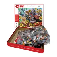 Hart Puzzles Sunflower Kittens By Bob Giordano, 24 X 30 1000 Piece Puzzle