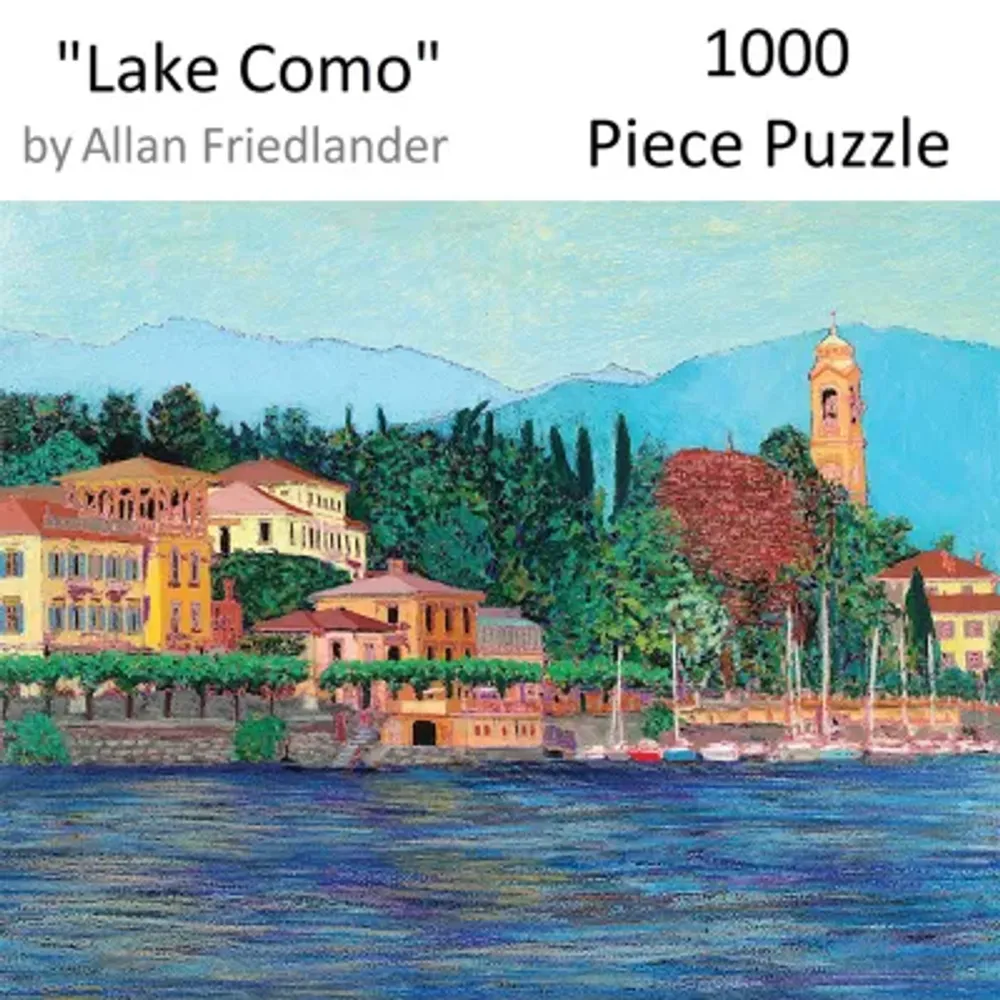 Hart Puzzles Lake Como by Allan Friedlander, 24 x 30 1000 Piece Puzzle