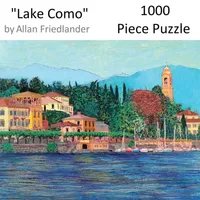 Hart Puzzles Lake Como by Allan Friedlander, 24 x 30 1000 Piece Puzzle