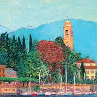 Hart Puzzles Lake Como by Allan Friedlander, 24 x 30 1000 Piece Puzzle