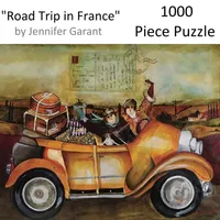 Hart Puzzles Road Trip In France By Jennifer Garant, 24 X 30 1000 Piece Puzzle