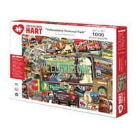 Hart Puzzles Yellowstone National Park By Kate Ward Thacker, 24 X 30 1000 Piece Puzzle