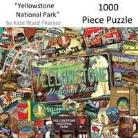 Hart Puzzles Yellowstone National Park By Kate Ward Thacker, 24 X 30 1000 Piece Puzzle