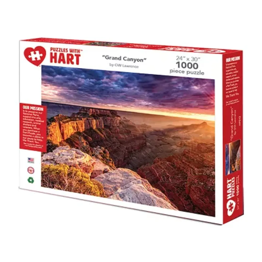 Hart Puzzles Grand Canyon By Ow Lawrence, 24 X 30 1000 Piece Puzzle