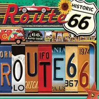 Hart Puzzles Route 66 By Kate Ward Thacker, 24 X 30 1000 Piece Puzzle