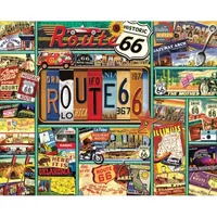 Hart Puzzles Route 66 By Kate Ward Thacker, 24 X 30 1000 Piece Puzzle