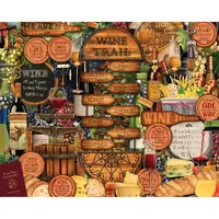 Hart Puzzles Wine Trail By Kate Ward Thacker, 24 X 30 1000 Piece Puzzle